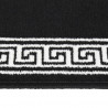 Chodnik dywanowy, BCF, czarny z motywem, 60x200 cm