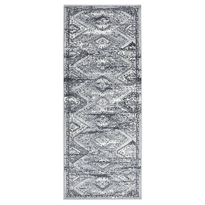 Chodnik dywanowy, BCF, orientalny szary, 80x200 cm
