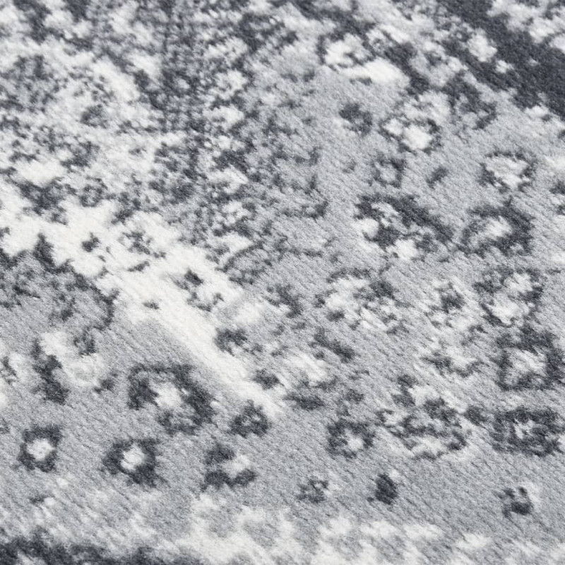 Chodnik dywanowy, BCF, orientalny szary, 80x200 cm