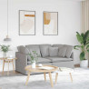 Sofa modułowa z poduszkami Tkanina Cloud Grey