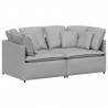 Sofa modułowa z poduszkami Tkanina Cloud Grey