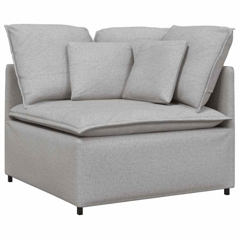 Sofa modułowa z poduszkami Tkanina Cloud Grey