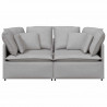 Sofa modułowa z poduszkami Tkanina Cloud Grey