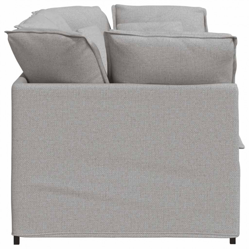 Sofa modułowa z poduszkami Tkanina Cloud Grey