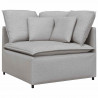 Sofa modułowa z poduszkami Tkanina Cloud Grey