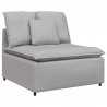Sofa modułowa z poduszkami Tkanina Cloud Grey