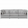 Sofa modułowa z poduszkami Tkanina Cloud Grey