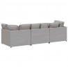 Sofa modułowa z poduszkami Tkanina Cloud Grey