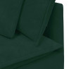 Sofa modułowa z poduszkami aksamitna ciemnozielona