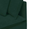 Sofa modułowa z poduszkami aksamitna ciemnozielona