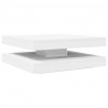 Stolik kawowy obrotowy 360 stopni biały 90x90x34,5 cm