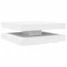 Stolik kawowy obrotowy 360 stopni biały 90x90x34,5 cm