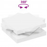Stolik kawowy obrotowy 360 stopni biały 90x90x34,5 cm