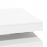Stolik kawowy obrotowy 360 stopni biały 90x90x34,5 cm