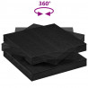 Stolik kawowy obrotowy 360 stopni czarny dąb 90x90x34,5 cm