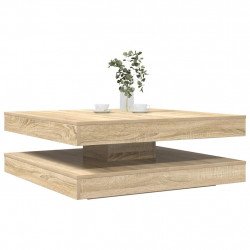 Stolik kawowy obrotowy 360 stopni Sonoma Oak 90x90x34,5 cm