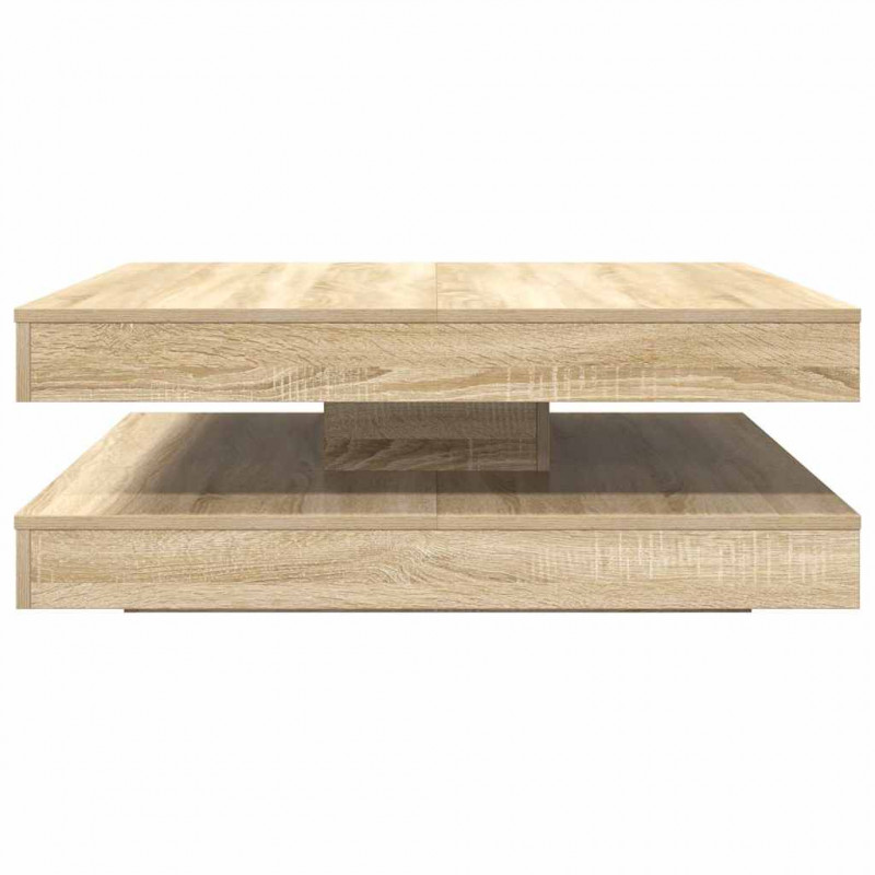 Stolik kawowy obrotowy 360 stopni Sonoma Oak 90x90x34,5 cm