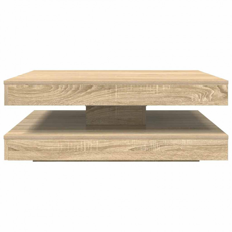 Stolik kawowy obrotowy 360 stopni Sonoma Oak 90x90x34,5 cm