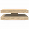 Stolik kawowy obrotowy 360 stopni Sonoma Oak 90x90x34,5 cm