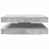 Stolik kawowy obrotowy 360 stopni Betonowy szary 90x90x34,5 cm
