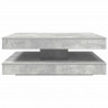 Stolik kawowy obrotowy 360 stopni Betonowy szary 90x90x34,5 cm