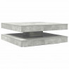 Stolik kawowy obrotowy 360 stopni Betonowy szary 90x90x34,5 cm