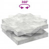 Stolik kawowy obrotowy 360 stopni Betonowy szary 90x90x34,5 cm