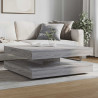 Stolik kawowy obrotowy 360 stopni Szary Sonoma 90x90x34,5 cm