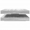 Stolik kawowy obrotowy 360 stopni Szary Sonoma 90x90x34,5 cm