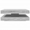 Stolik kawowy obrotowy 360 stopni Szary Sonoma 90x90x34,5 cm