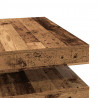 Stolik kawowy obrotowy 360 stopni Stare drewno 90x90x34,5 cm