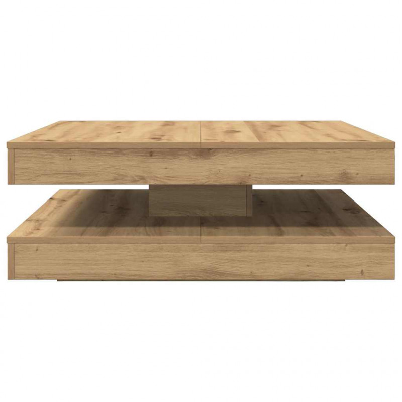 Stolik kawowy obrotowy 360 stopni Artisan Oak 90x90x34,5 cm