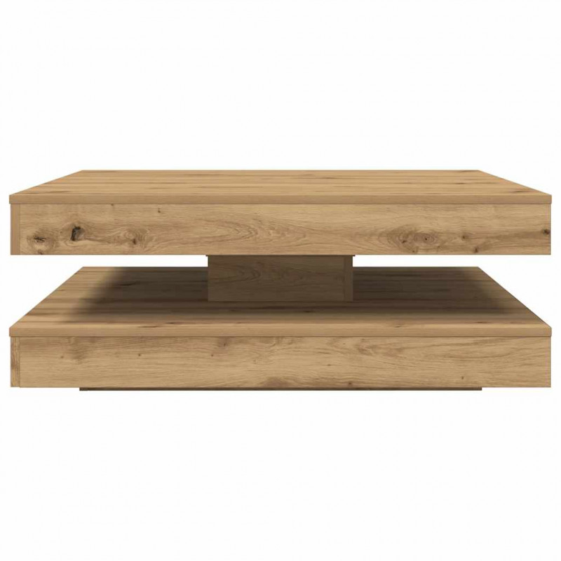Stolik kawowy obrotowy 360 stopni Artisan Oak 90x90x34,5 cm