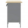 Szafka robocza z szufladą 2 pcs Czarny i szary 100 x 55 x 85 cm