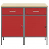 Szafka robocza 2 pcs Czerwony i Szary 100 x 55 x 85 cm