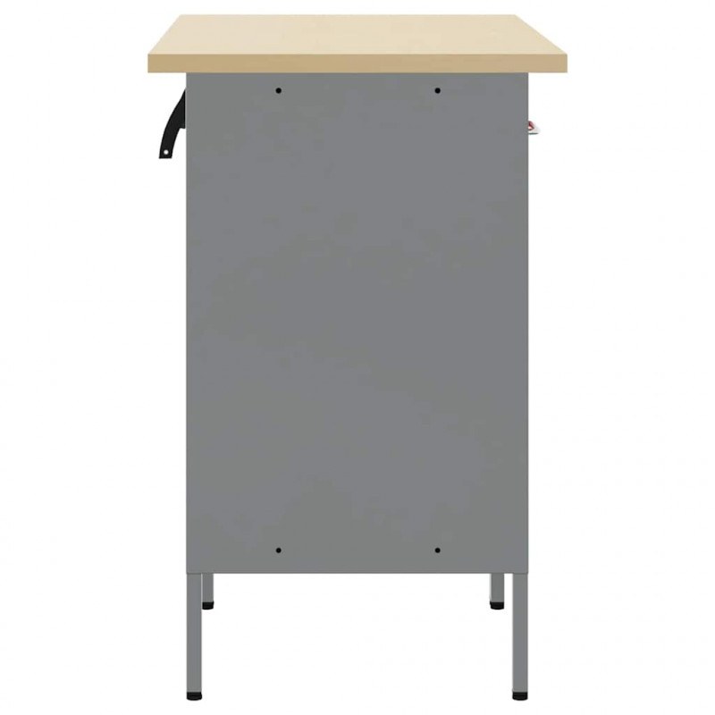 Szafka robocza 2 pcs Czerwony i Szary 100 x 55 x 85 cm