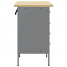 Szafka robocza z szufladą 2 pcs Czarny i szary 100 x 55 x 85 cm