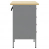Szafka robocza z kołem 2 pcs Czerwony i Szary 75 x 45 x 85 cm