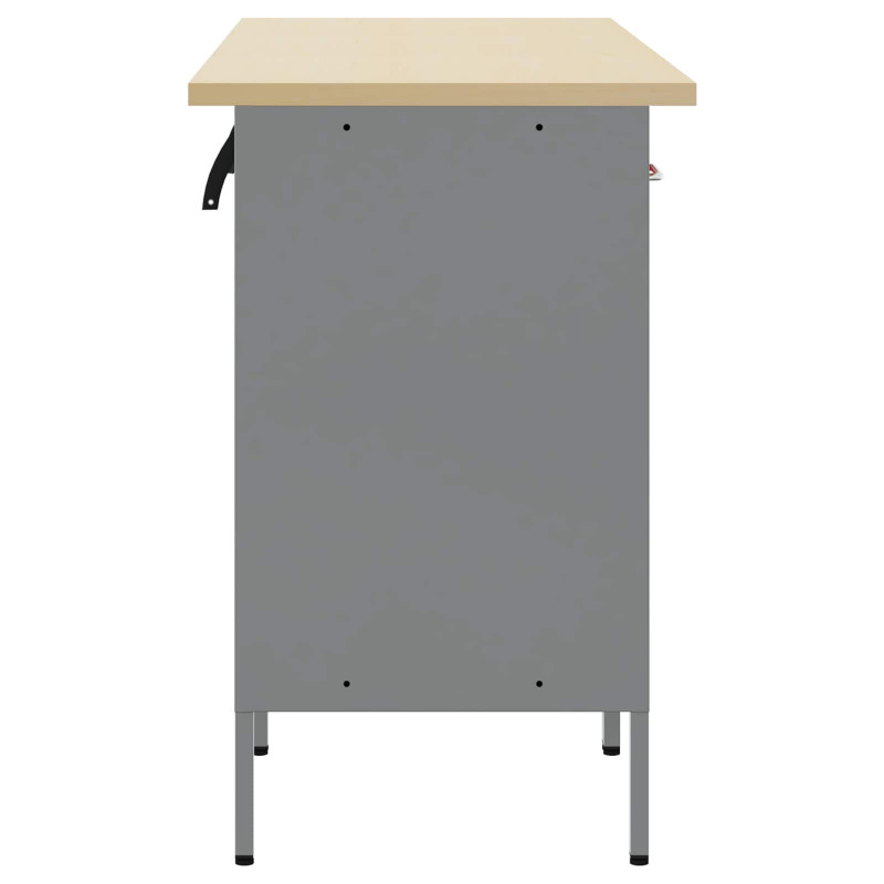 Szafka robocza 3 pcs Czerwony i Szary 150 x 55 x 85 cm