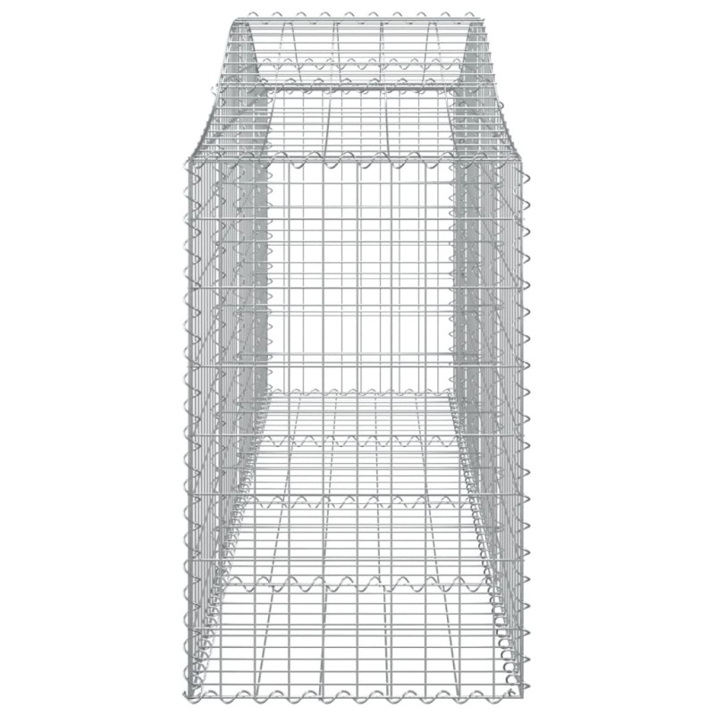 Kosze gabionowe, 20 szt, 200x50x80/100 cm, galwanizowane żelazo