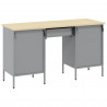 Szafka robocza z szufladą 3 pcs Czarny 150 x 55 x 85 cm