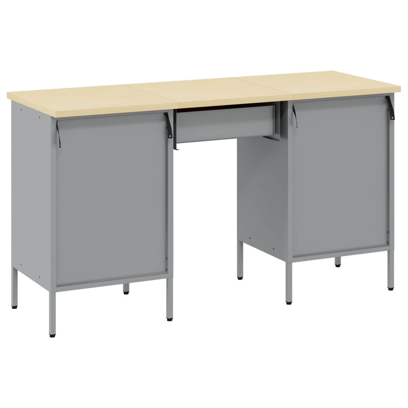 Szafka robocza z szufladą 3 pcs Czarny 150 x 55 x 85 cm