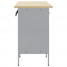 Szafka robocza z szufladą 3 pcs Czerwony 150 x 55 x 85 cm