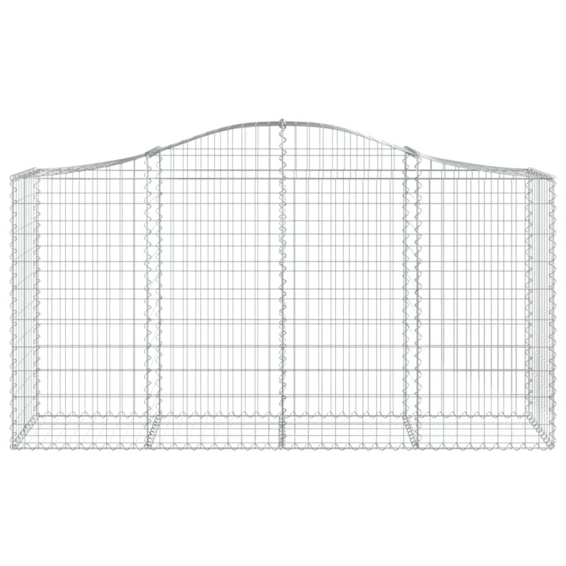 Kosze gabionowe, 20 szt, 200x50x100/120cm, galwanizowane żelazo