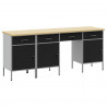 Szafka robocza z szufladą 4 pcs Czarny 200 x 55 x 85 cm