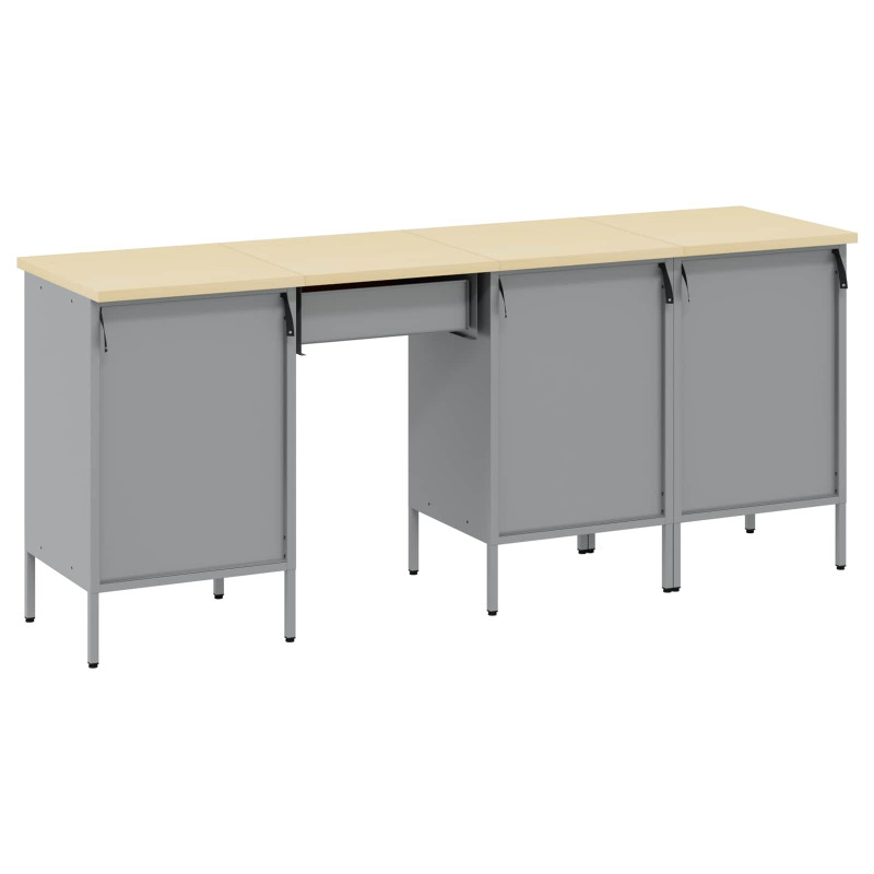 Szafka robocza z szufladą 4 pcs Czerwony 200 x 55 x 85 cm