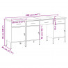 Szafka robocza z szufladą 4 pcs Czerwony 200 x 55 x 85 cm