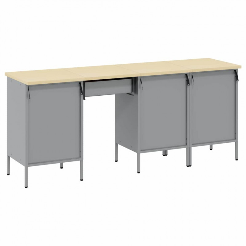 Szafka robocza z szufladą 4 pcs Czarny 200 x 55 x 85 cm