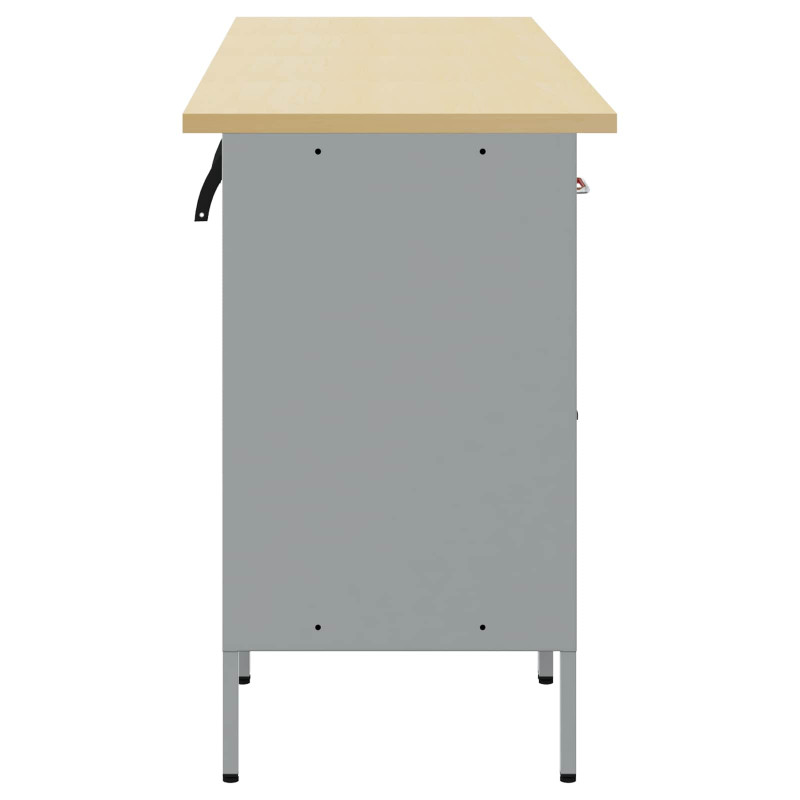 Szafka robocza 4 pcs Czerwony i Szary 200 x 55 x 85 cm