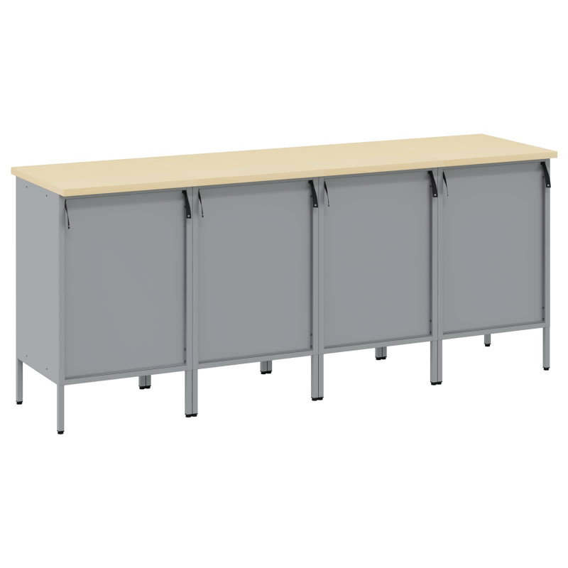 Szafka robocza 4 pcs Czerwony i Szary 200 x 55 x 85 cm